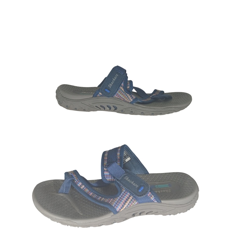 Skechers Outdoor Lifestyle Sandals 8 Navy Multi Strappy Sporty Gorpcore Walking